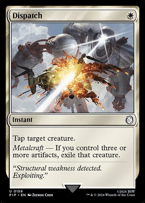 Dispatch, carta Magic di tipo Instant illustrata da Zezhou Chen