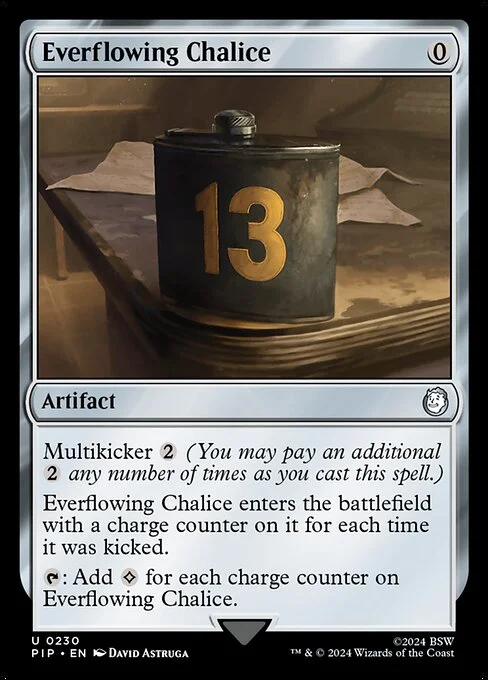 Everflowing Chalice, carta Magic di tipo Artifact illustrata da David Astruga