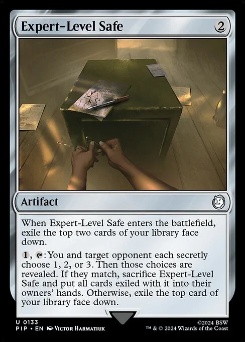 Expert-Level Safe, carta Magic di tipo Artifact illustrata da Victor Harmatiuk