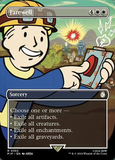 Farewell, carta Magic di tipo Sorcery illustrata da AKQA