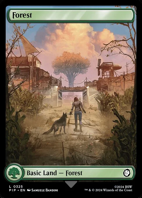 Forest, carta Magic di tipo Basic Land — Forest illustrata da Samuele Bandini