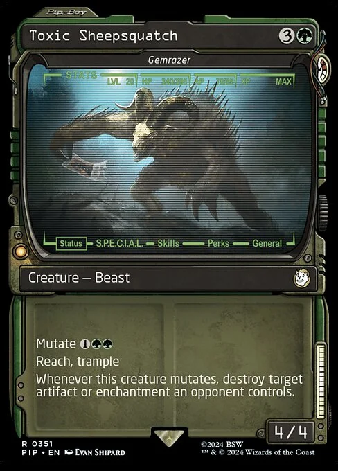 Gemrazer, carta Magic di tipo Creature — Beast illustrata da Evan Shipard