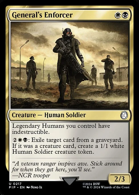 General's Enforcer, carta Magic di tipo Creature — Human Soldier illustrata da Nino Is