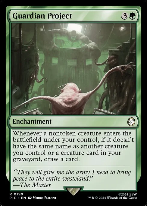Guardian Project, carta Magic di tipo Enchantment illustrata da Mirko Failoni