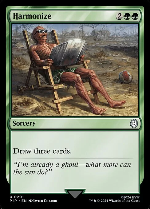 Harmonize, carta Magic di tipo Sorcery illustrata da Javier Charro