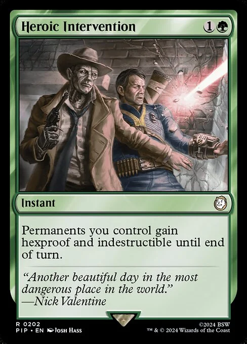 Heroic Intervention, carta Magic di tipo Instant illustrata da Josh Hass