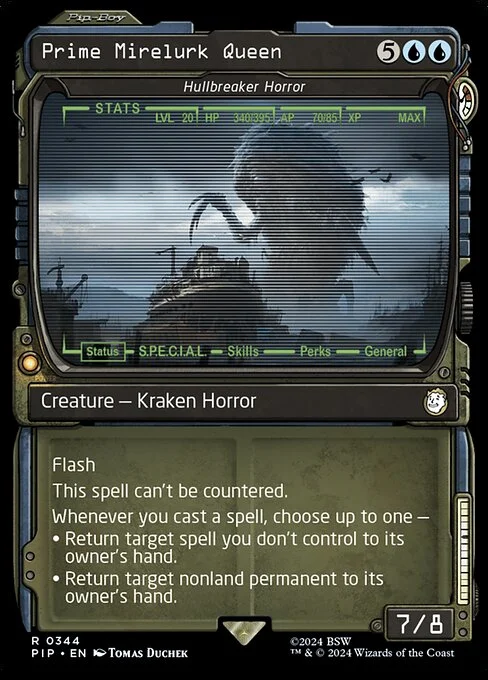 Hullbreaker Horror, carta Magic di tipo Creature — Kraken Horror illustrata da Tomas Duchek