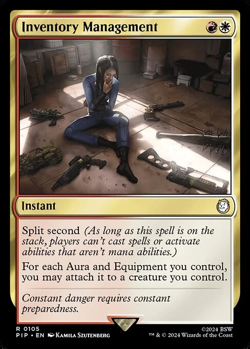 Inventory Management, carta Magic di tipo Instant illustrata da Kamila Szutenberg