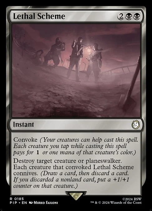 Lethal Scheme, carta Magic di tipo Instant illustrata da Mirko Failoni