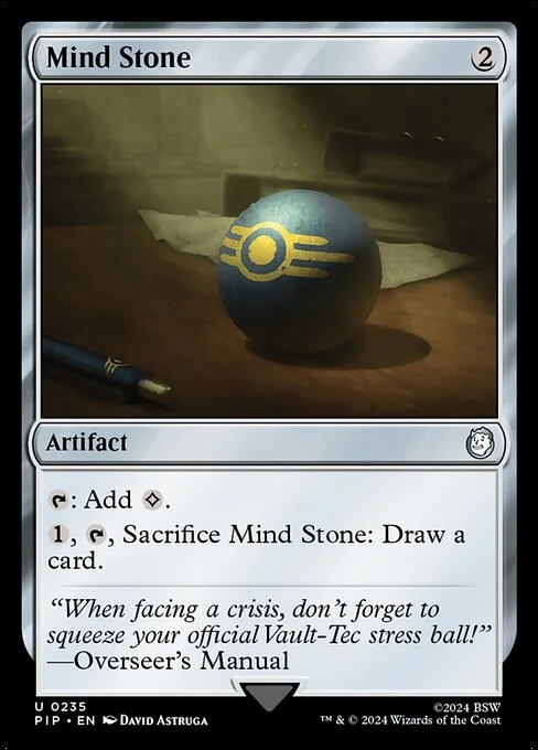 Mind Stone, carta Magic di tipo Artifact illustrata da David Astruga