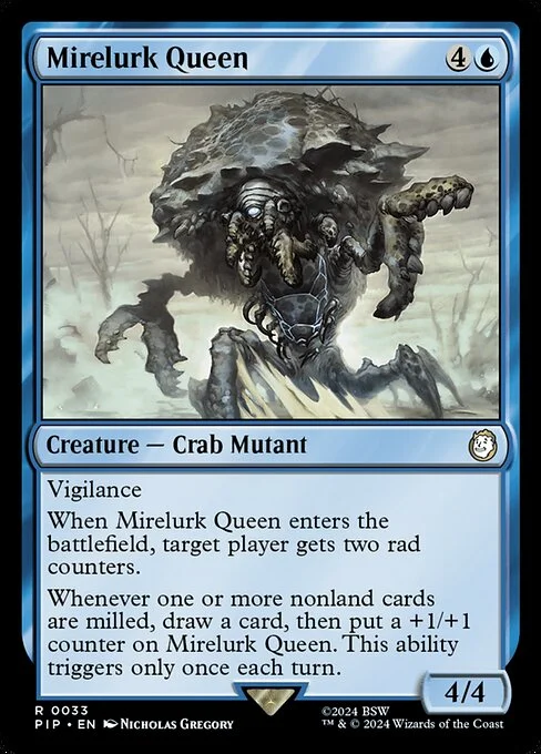 Mirelurk Queen, carta Magic di tipo Creature — Crab Mutant illustrata da Nicholas Gregory