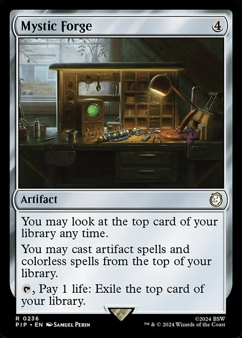 Mystic Forge, carta Magic di tipo Artifact illustrata da Samuel Perin