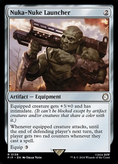 Nuka-Nuke Launcher, carta Magic di tipo Artifact — Equipment illustrata da Uriah Voth