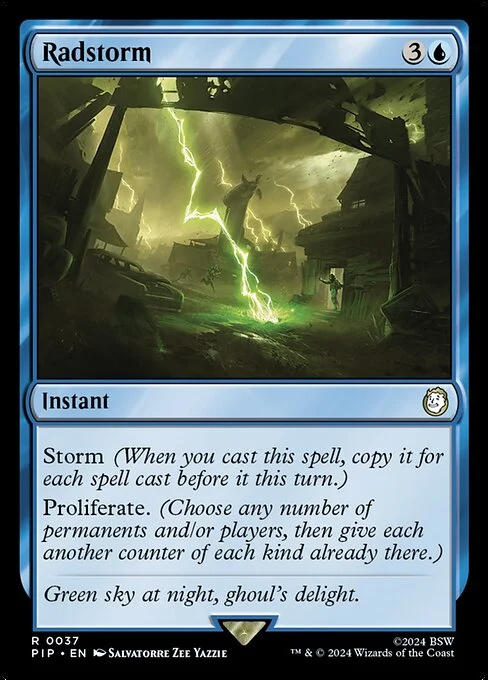 Radstorm, carta Magic di tipo Instant illustrata da Salvatorre Zee Yazzie