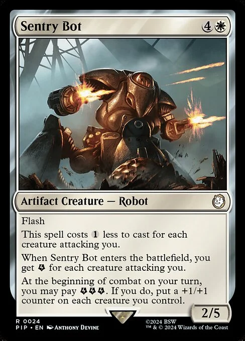 Sentry Bot, carta Magic di tipo Artifact Creature — Robot illustrata da Anthony Devine