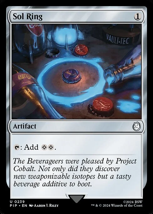 Sol Ring, carta Magic di tipo Artifact illustrata da Aaron J. Riley