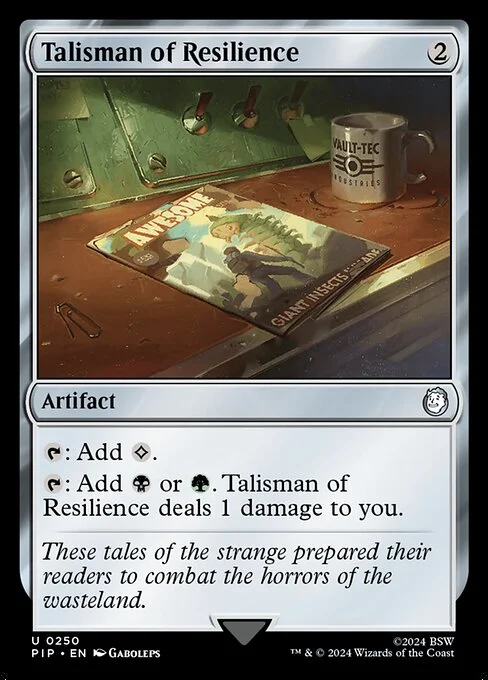 Talisman of Resilience, carta Magic di tipo Artifact illustrata da Gaboleps