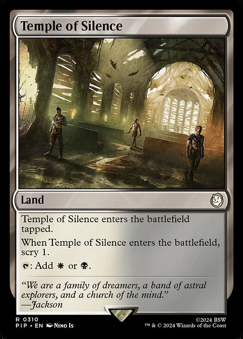Temple of Silence, carta Magic di tipo Land illustrata da Nino Is