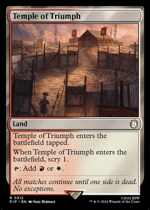 Temple of Triumph, carta Magic di tipo Land illustrata da Josu Hernaiz