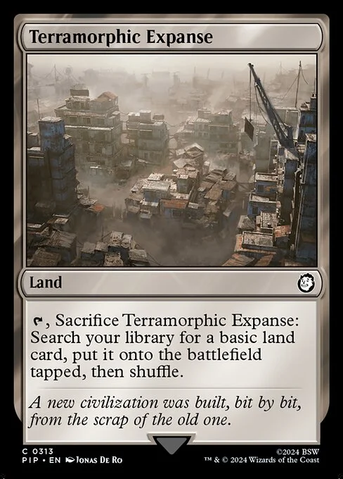Terramorphic Expanse, carta Magic di tipo Land illustrata da Jonas De Ro