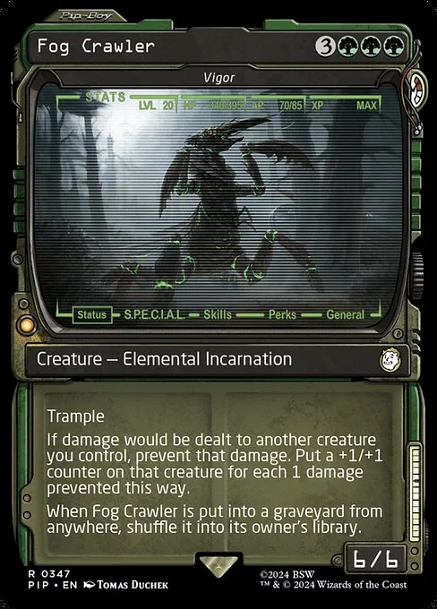 Vigor, carta Magic di tipo Creature — Elemental Incarnation illustrata da Tomas Duchek