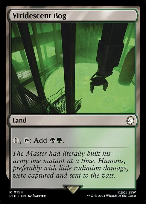 Viridescent Bog, carta Magic di tipo Land illustrata da Rafater