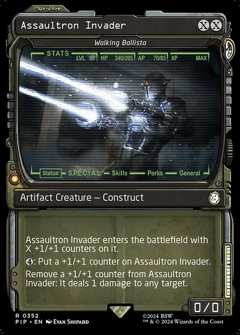 Walking Ballista, carta Magic di tipo Artifact Creature — Construct illustrata da Evan Shipard