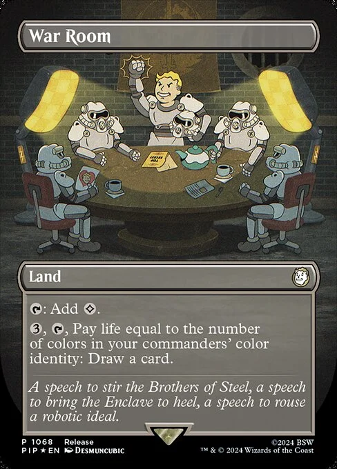 War Room, carta Magic di tipo Land illustrata da Desmuncubic