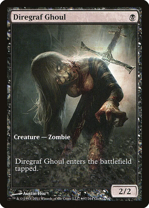 Diregraf Ghoul, carta Magic di tipo Creature — Zombie illustrata da Austin Hsu