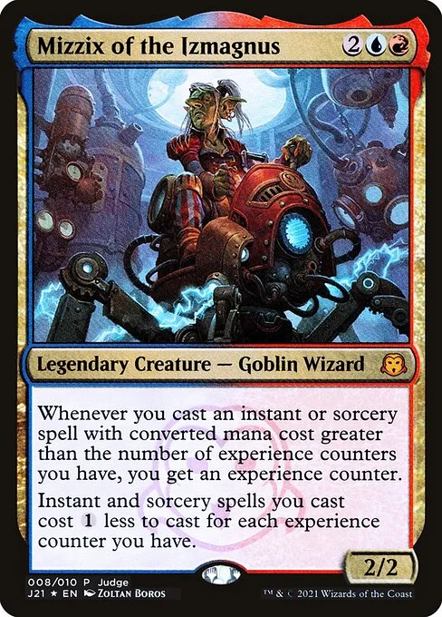 Mizzix of the Izmagnus, carta Magic di tipo Legendary Creature — Goblin Wizard illustrata da Zoltan Boros