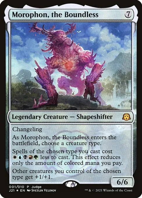 Morophon, the Boundless, carta Magic di tipo Legendary Creature — Shapeshifter illustrata da Svetlin Velinov