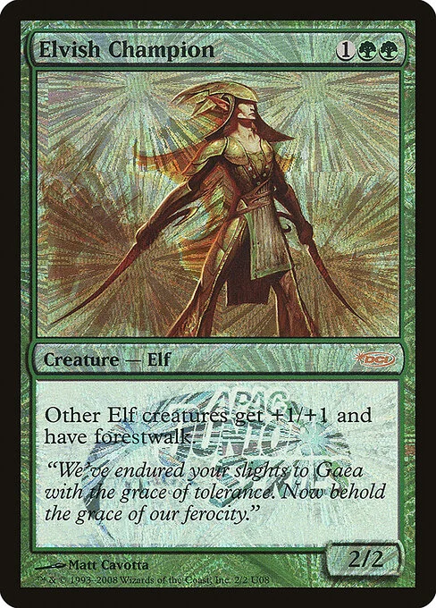 Elvish Champion, carta Magic di tipo Creature — Elf illustrata da Matt Cavotta