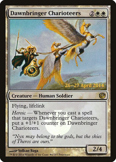 Dawnbringer Charioteers, carta Magic di tipo Creature — Human Soldier illustrata da Volkan Baǵa