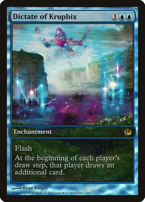 Dictate of Kruphix, carta Magic di tipo Enchantment illustrata da Ryan Barger