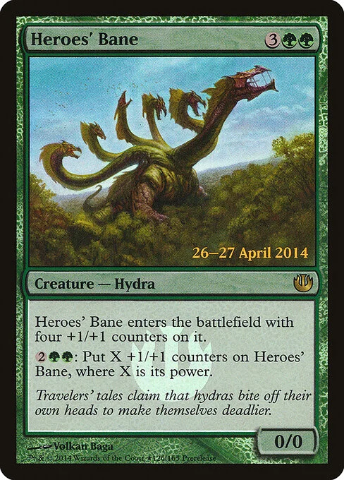 Heroes' Bane, carta Magic di tipo Creature — Hydra illustrata da Volkan Baǵa