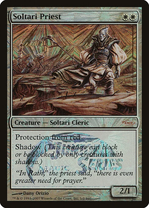 Soltari Priest, carta Magic di tipo Creature — Soltari Cleric illustrata da Dany Orizio