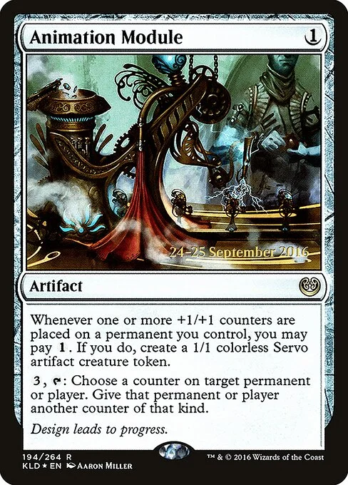 Animation Module, carta Magic di tipo Artifact illustrata da Aaron Miller