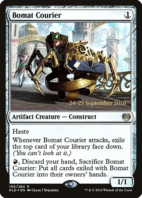 Bomat Courier, carta Magic di tipo Artifact Creature — Construct illustrata da Craig J Spearing