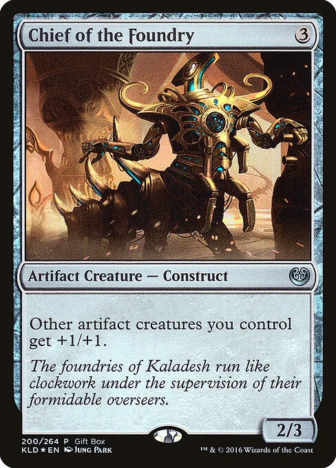Chief of the Foundry, carta Magic di tipo Artifact Creature — Construct illustrata da Jung Park