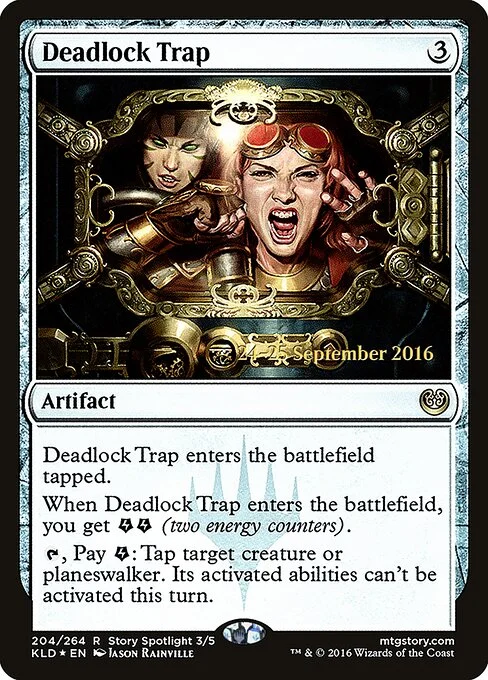 Deadlock Trap, carta Magic di tipo Artifact illustrata da Jason Rainville