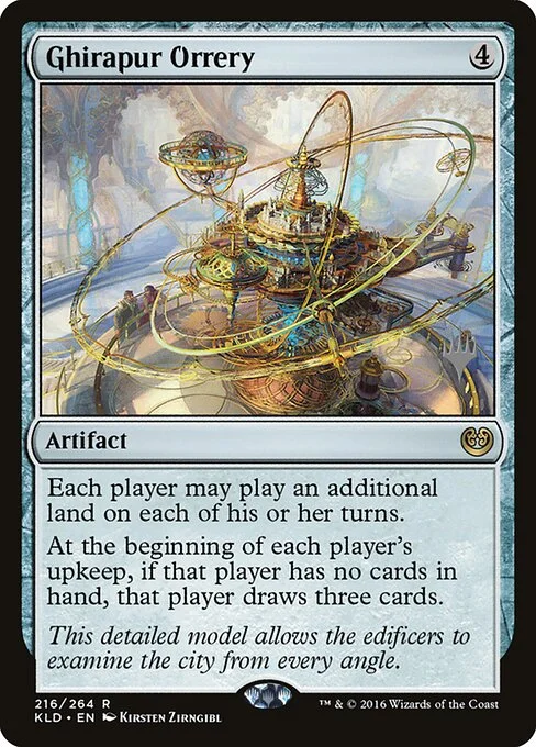 Ghirapur Orrery, carta Magic di tipo Artifact illustrata da Kirsten Zirngibl