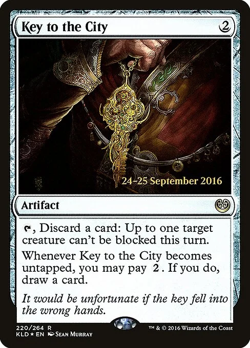 Key to the City, carta Magic di tipo Artifact illustrata da Sean Murray