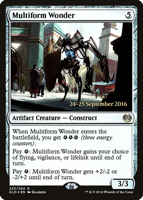 Multiform Wonder, carta Magic di tipo Artifact Creature — Construct illustrata da Daarken