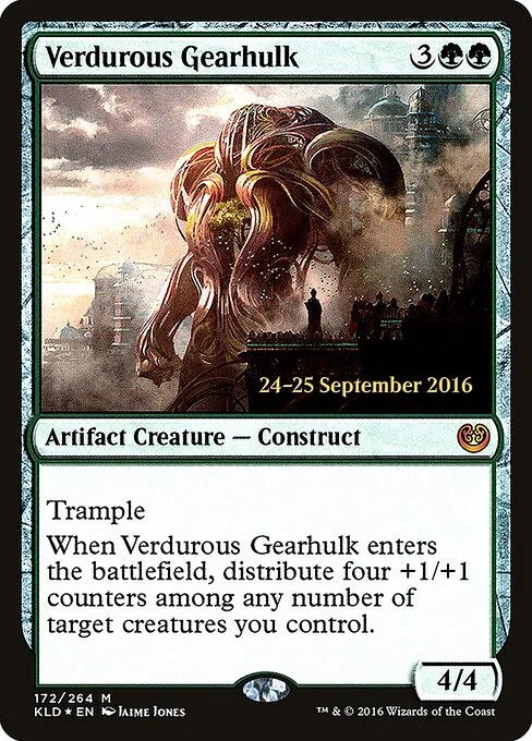 Verdurous Gearhulk, carta Magic di tipo Artifact Creature — Construct illustrata da Jaime Jones
