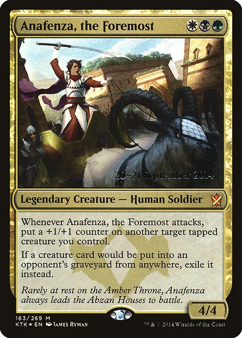 Anafenza, the Foremost, carta Magic di tipo Legendary Creature — Human Soldier illustrata da James Ryman