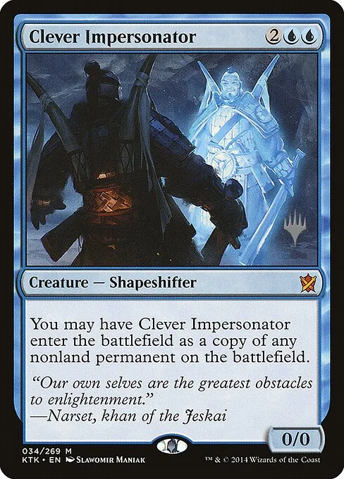 Clever Impersonator, carta Magic di tipo Creature — Shapeshifter illustrata da Slawomir Maniak