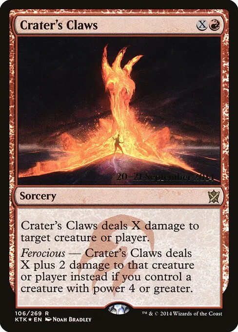 Crater's Claws, carta Magic di tipo Sorcery illustrata da Noah Bradley