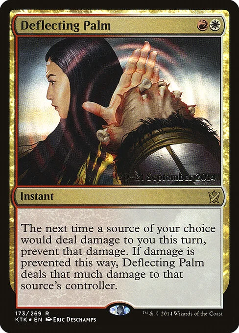 Deflecting Palm, carta Magic di tipo Instant illustrata da Eric Deschamps
