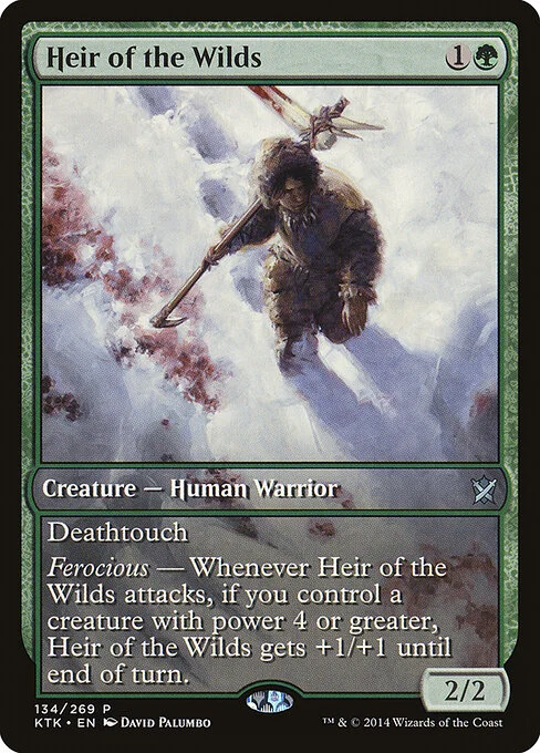 Heir of the Wilds, carta Magic di tipo Creature — Human Warrior illustrata da David Palumbo