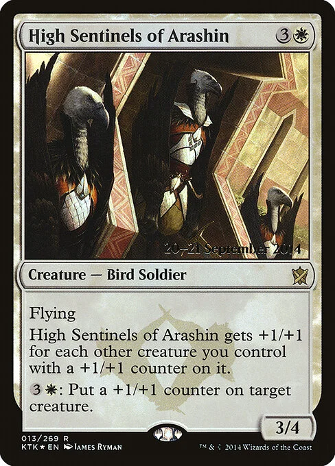 High Sentinels of Arashin, carta Magic di tipo Creature — Bird Soldier illustrata da James Ryman